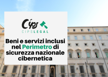 Beni e servizi inclusi nel Perimetro di sicurezza nazionale cibernetica