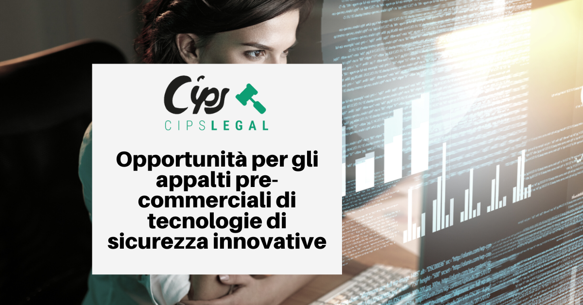 Opportunità per gli appalti pre-commerciali di tecnologie di sicurezza innovative