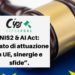 NIS2 & AI Act: “Stato di attuazione in UE, sinergie e sfide”.